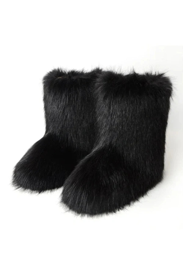 Gefrostete Flausch-Y2K-Stiefel