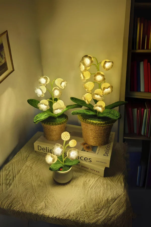 Verspielte Häkel-Lampe