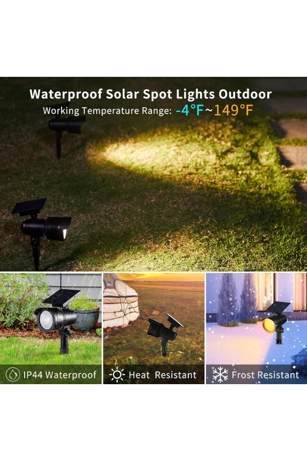 Brightown Solar-Spotleuchten für den Außenbereich