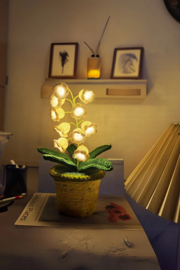 Verspielte Häkel-Lampe